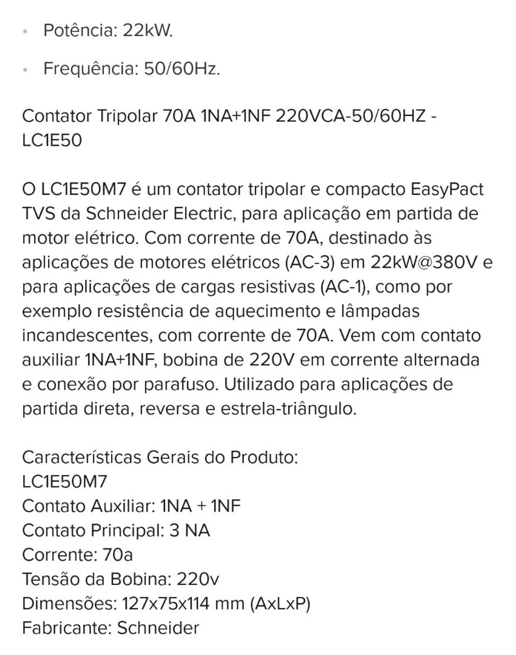 Contator tripolar Schneider - Foto 4