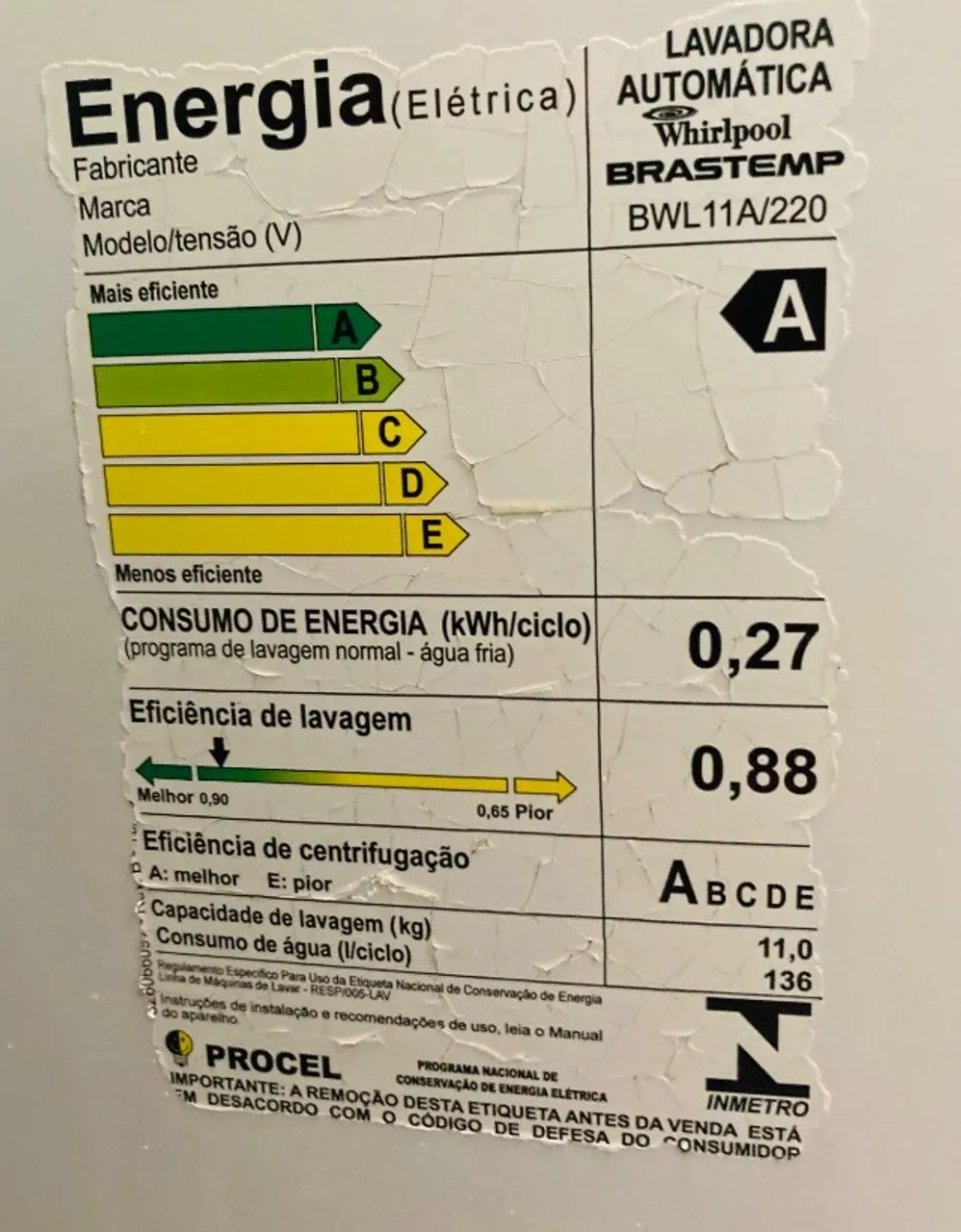 Vendo máquina de lavar Brastemp Ative,11kg  - Foto 4