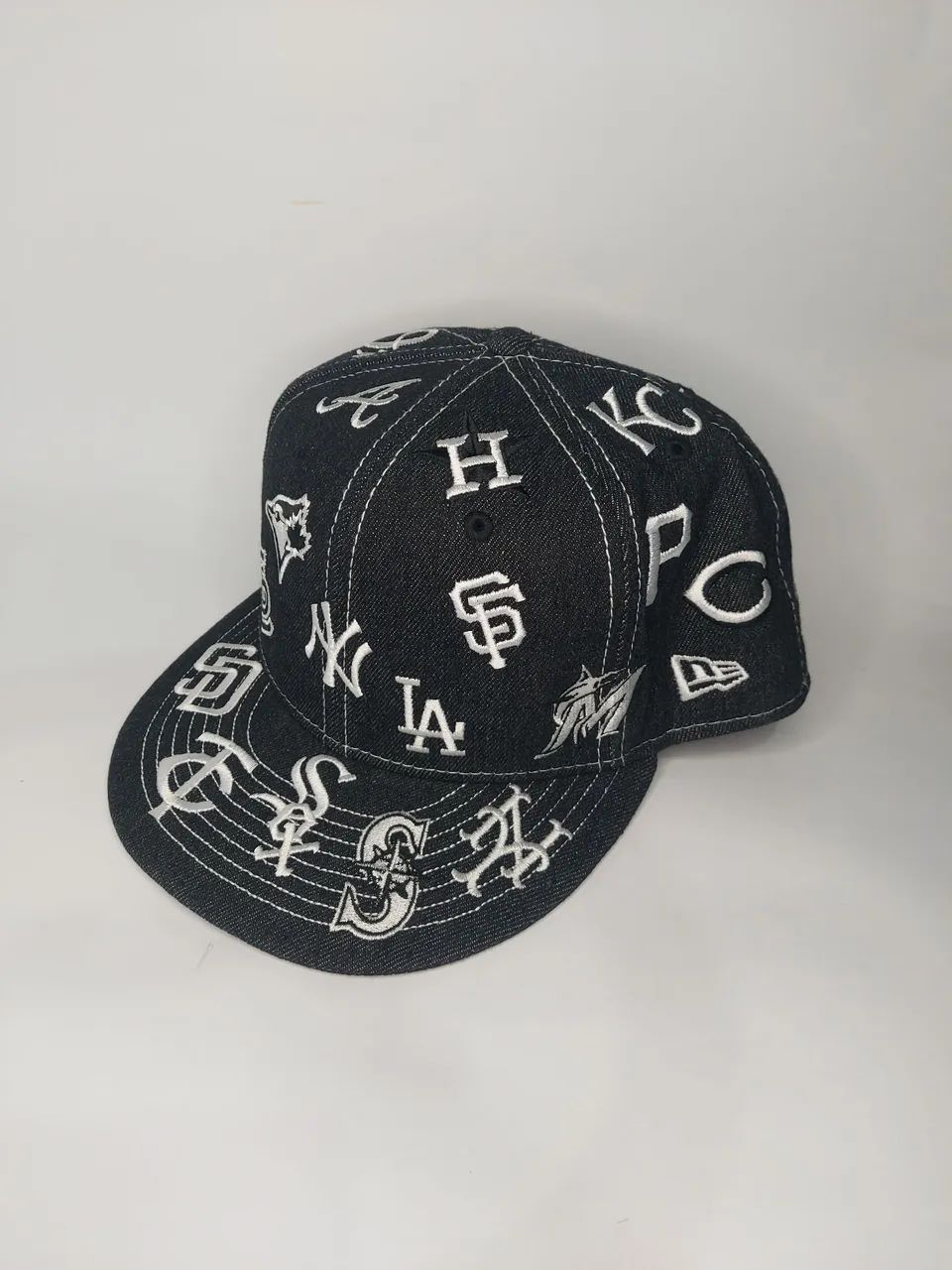 Boné 59fifty Branded preto - Aba reta - Baseball - Mlb - Foto 3