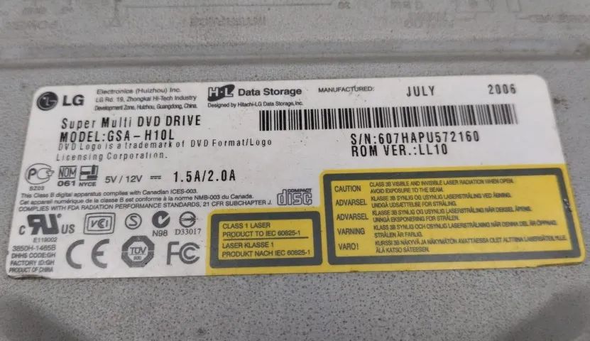Leitor Multi RW Cd E Dvd Drive LG 110v - Foto 4