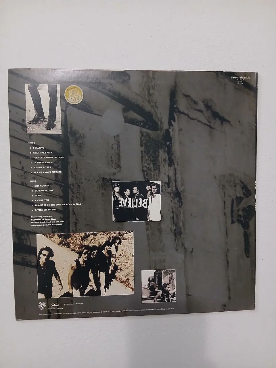 Lp bon jovi " keep the faith" usado - Foto 2