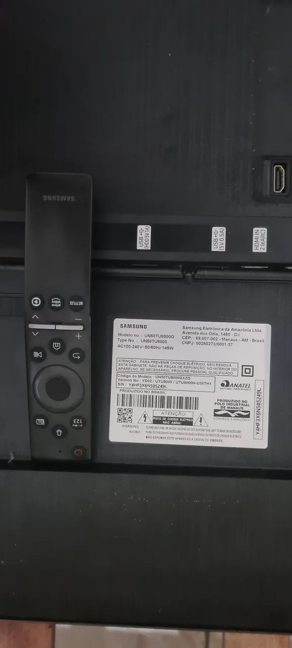 TV SAMSUNG UN50TU8000G