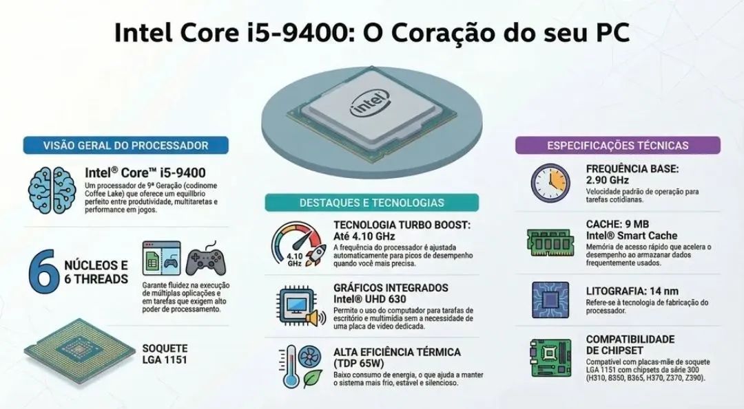 Processador Intel Core i5-9400 - Processadores - Morro Azul (São
