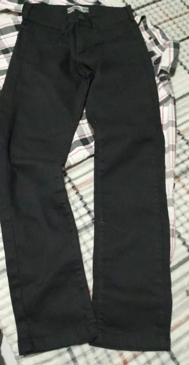 Calça jeans juvenil masculina
