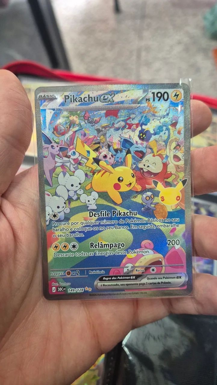 Card Pokémon Pikachu Ex 149/128