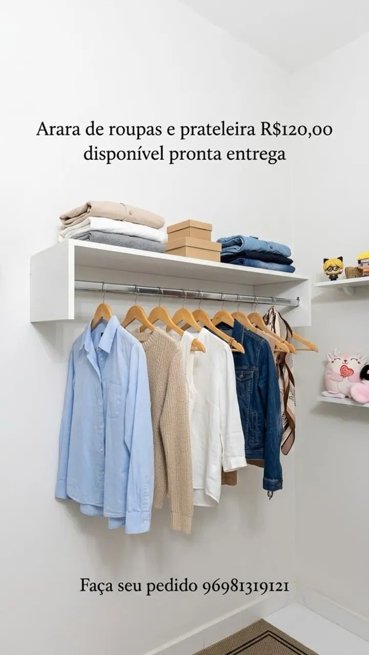 Tenho cabideiro MDF E INOX  - Foto 2