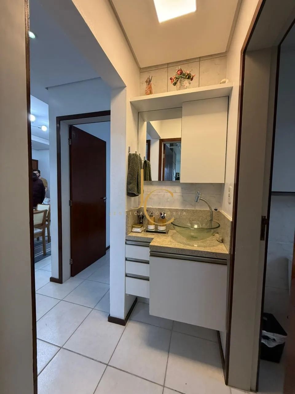Apartamento semi mobiliado com 3 dormitórios no bairro Fundos em Biguaçu SC - Foto 5