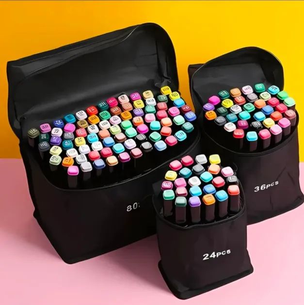 Promoção Conjunto Canetinhas 80 cores com ponta dupla - Foto 4