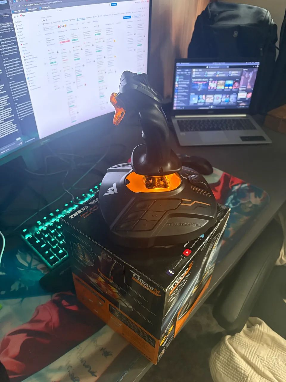 Manche thrustmaster 16000M fcs 