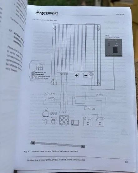 Inversor 24VCC 1500 W e carregador demais painel de controle para motor homes e embarcão - Foto 9