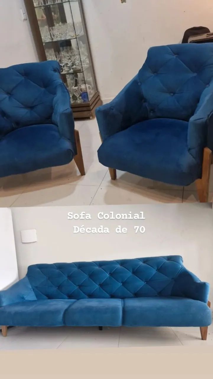 Sofa Antigo Colonial - Foto 3