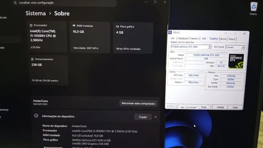 Notebook Dell G15, GTX 1650 4GB - Foto 4