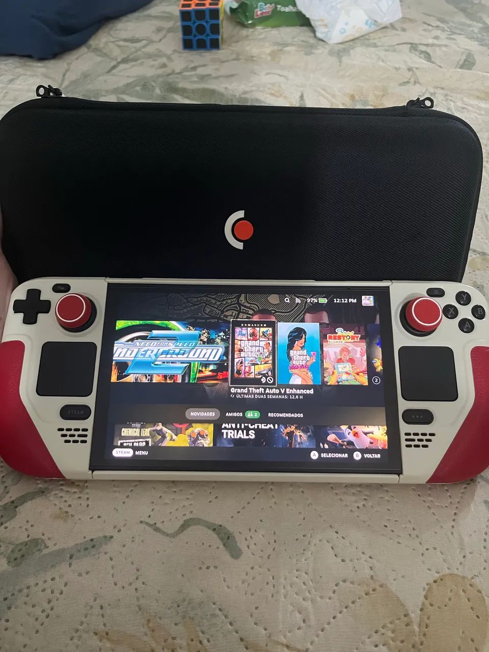STEAM DECK OLED 512gb + CARTÃO SD 512GB - Consoles de Vídeo Game
