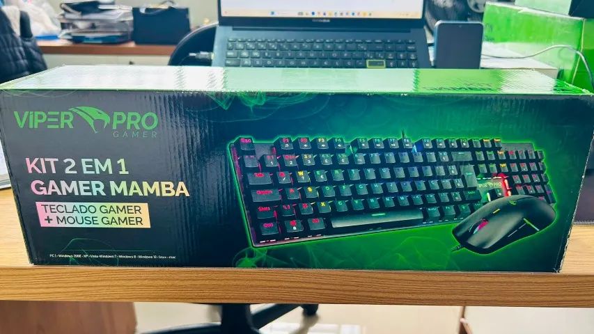 KIT GAMER 2 EM 1 TECLADO E MOUSE  MAMBA - Foto 2