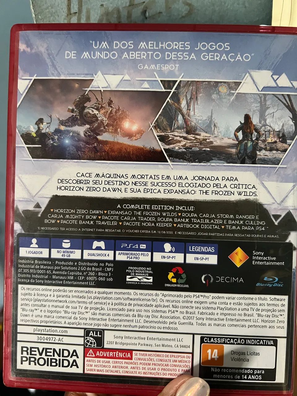 Jogo de PS4 Horizon Zero Down Complete Editon