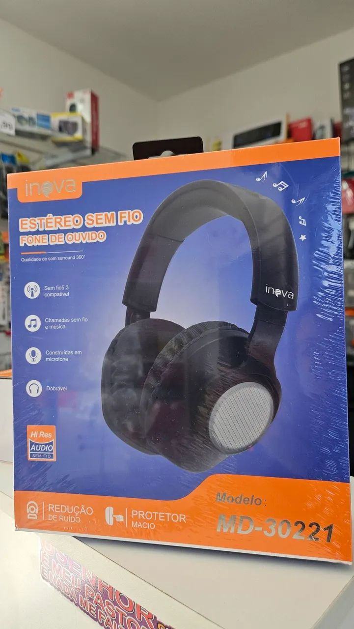 Fone Bluetooth sem fio