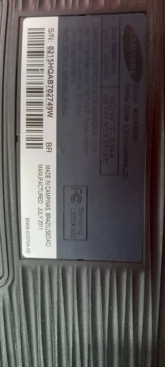 Monitor LED Samsung SyncMaster SA300 18.5" - Excelente Estado (Com Cabos) - Foto 2