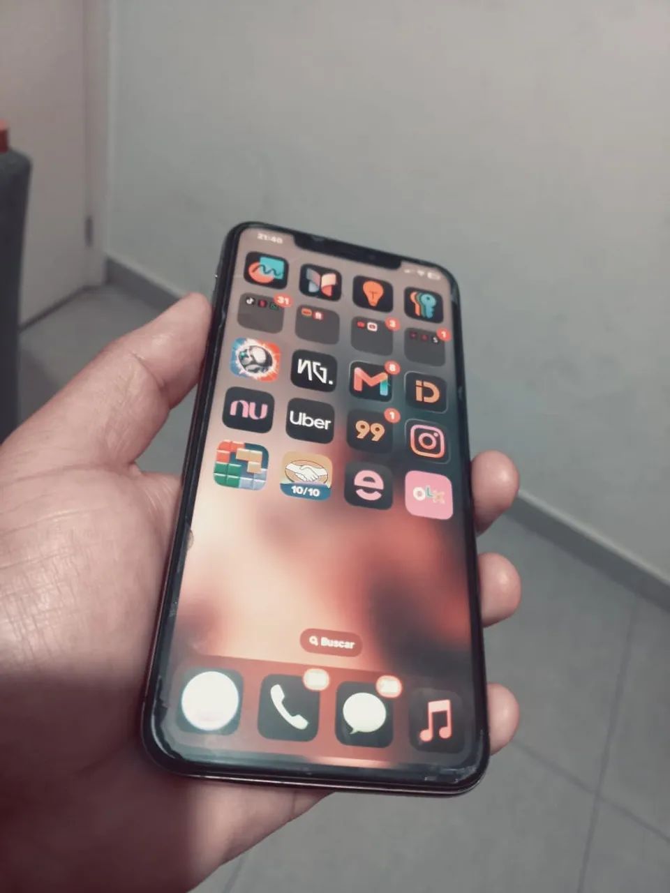 IPHONE XS MAX, 100% saude da bateria zero - Foto 4
