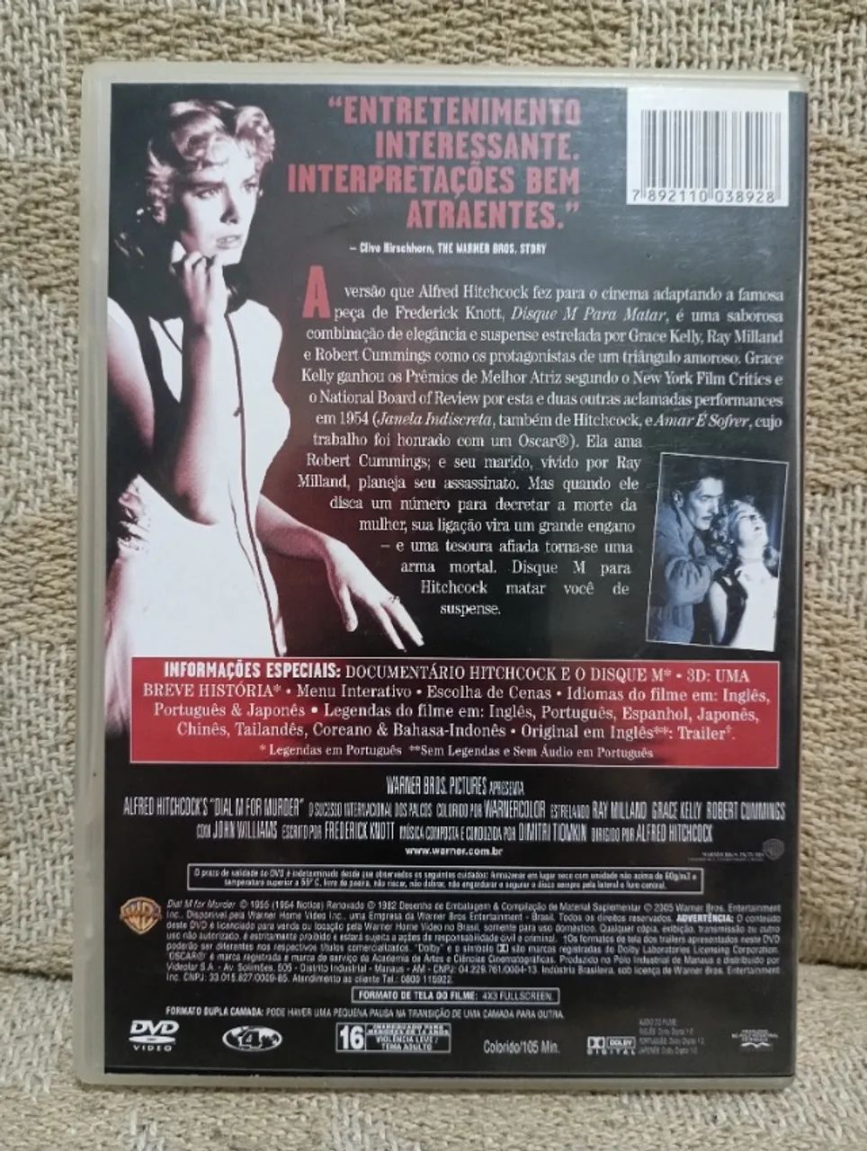 DVD Original Disque M para Matar - Foto 3