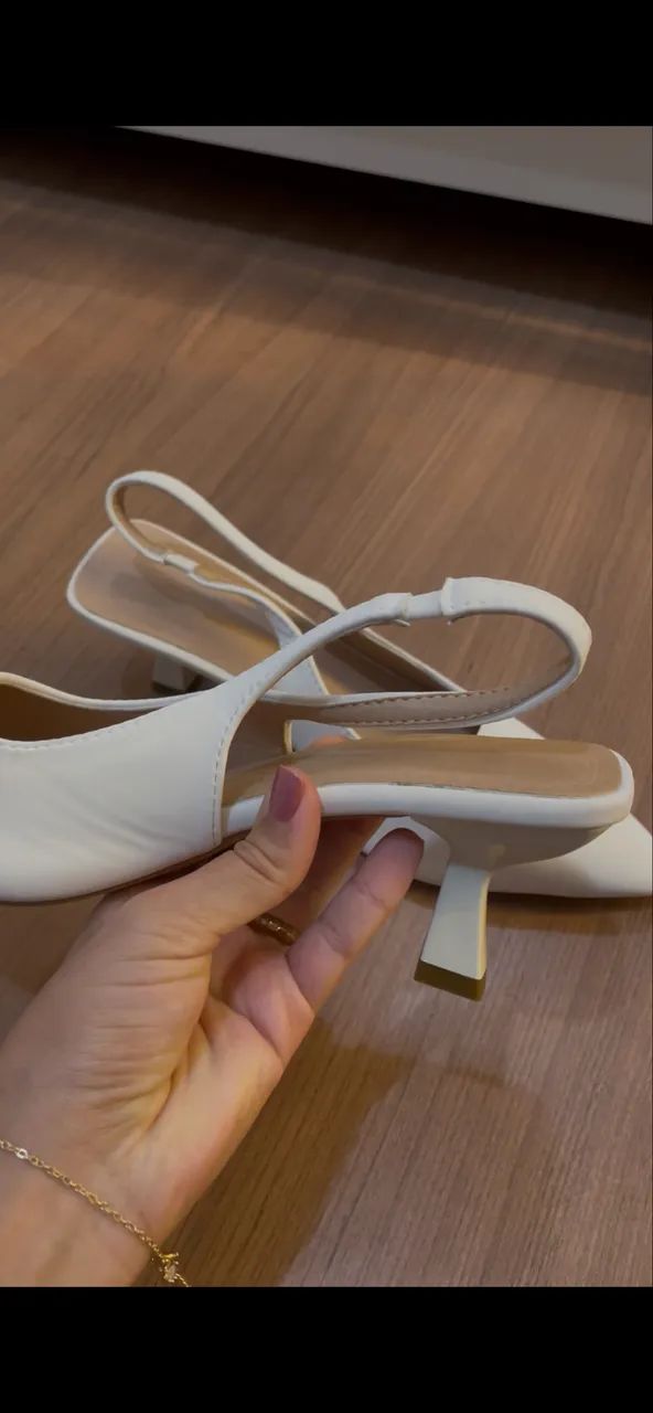 Scarpin off white tam. 35 - Foto 2