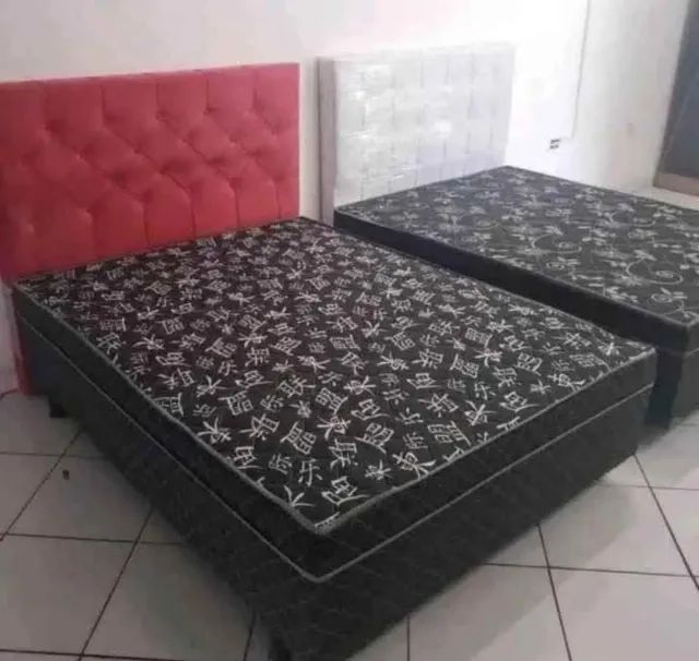 Cama box casal conjugada completa com colchão acoplado, conforto e praticidade !!