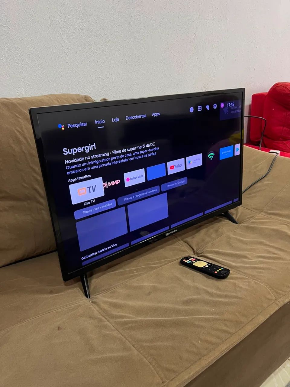 TV SMART LED 32 Polegadas Com Controle e Pesinho - Entrega Grátis  - Foto 4