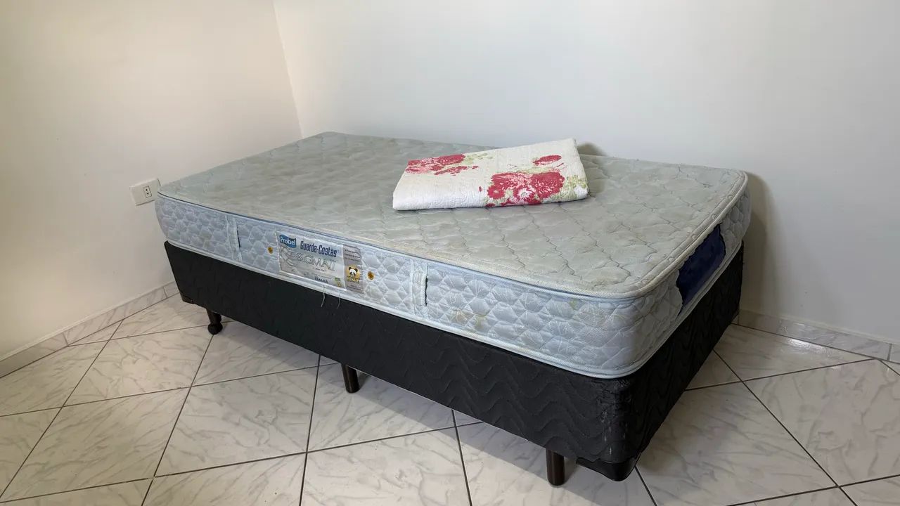 Cama box solteiro com colchão de 240 molas - Foto 4