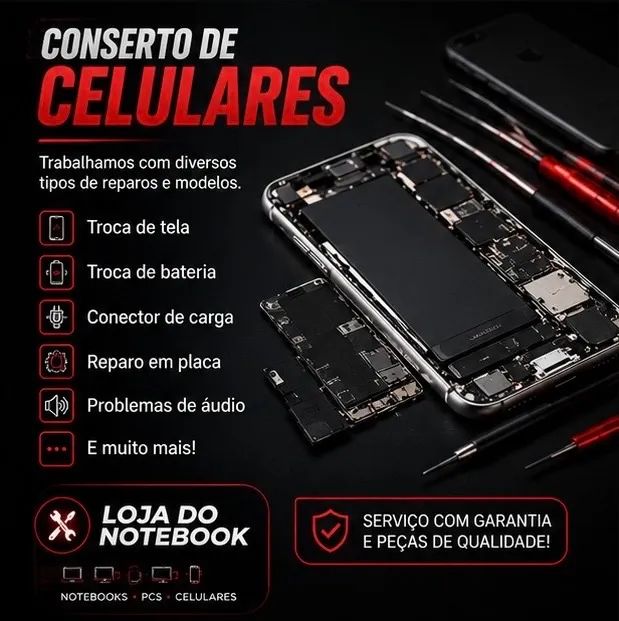CONSERTO DE CELULAR | TROCA DE TELA, BATERIA E CONECTOR 