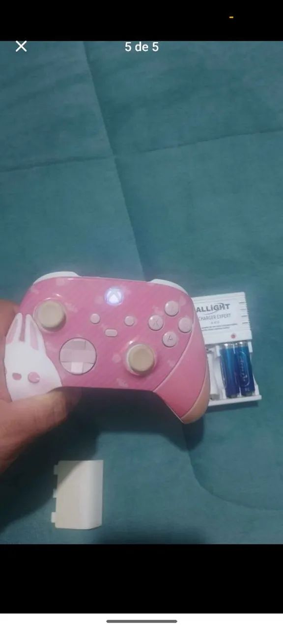 Controle Xbox e carregador de pilhas  - Foto 3