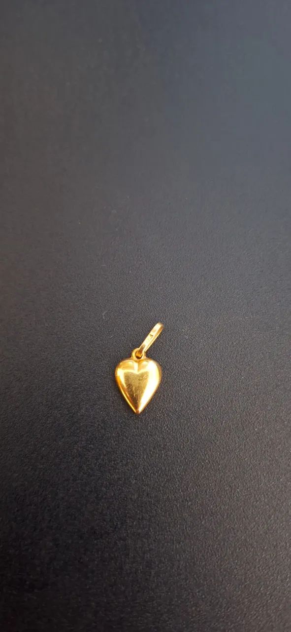 pingente coração 18k 750