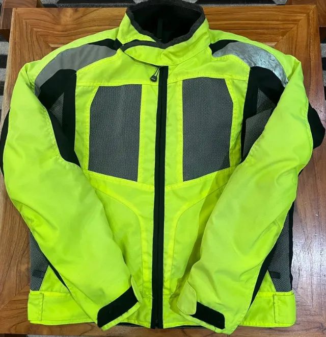 Jaqueta Para Moto Bmw Airshell Amarela Ventilada Tam : 52