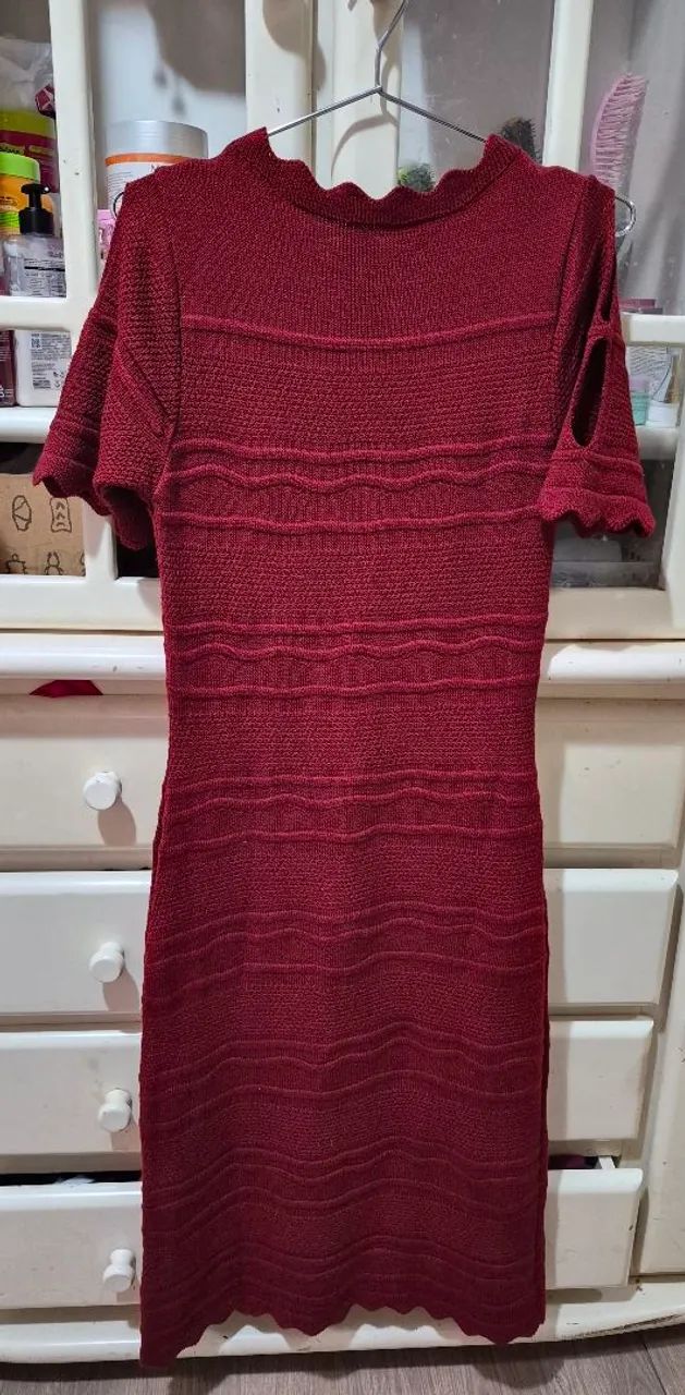 Vestido vermelho de tricô!! - Foto 2