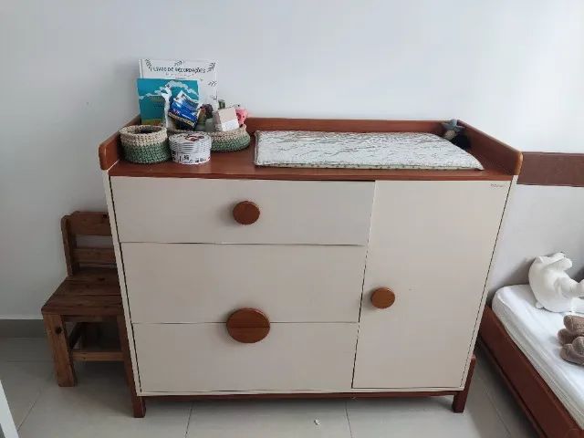 Cômoda infantil com trocador SATHLER - Foto 2