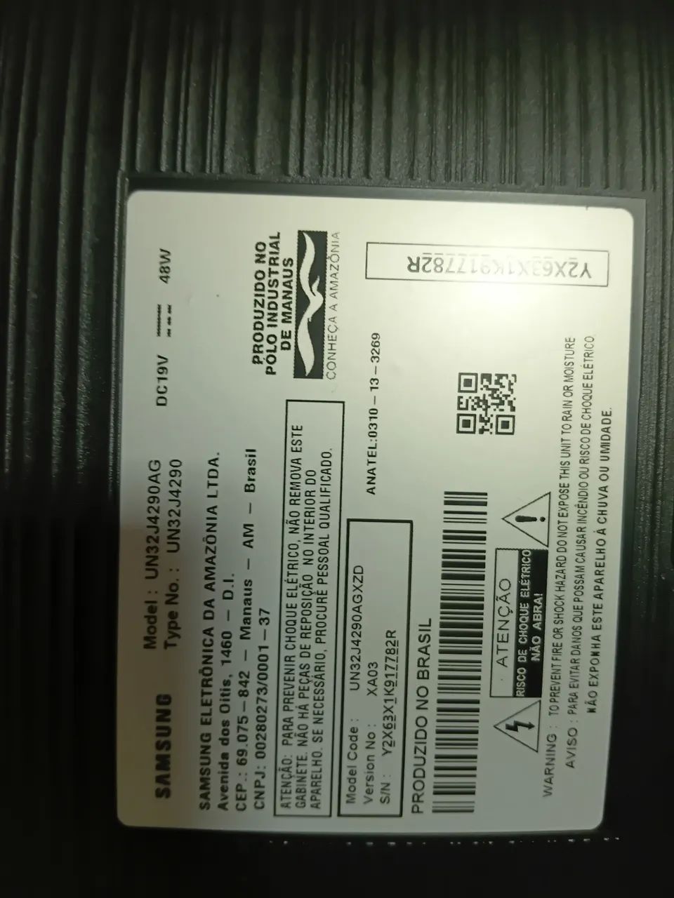 TV Samsung 32 Polegadas UN32J4290AG com defeito! - Foto 2