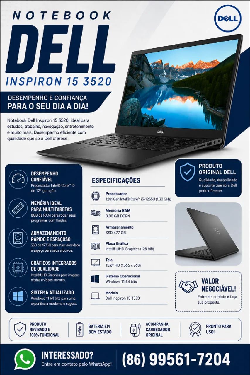 Notebook Dell Inspiron I5 