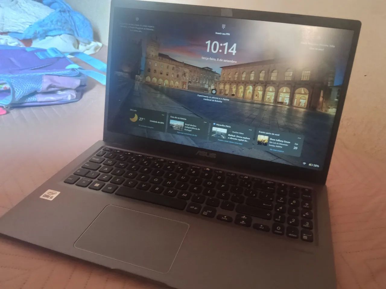 Notebook Asus 8 GB de RAM 512 de memória Intel core i5 