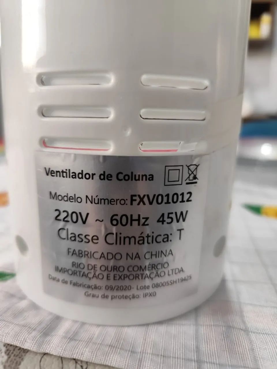 Ventilador De Coluna 75cm 45w 220v Fxv01012 - Fix (Usado) - Foto 5