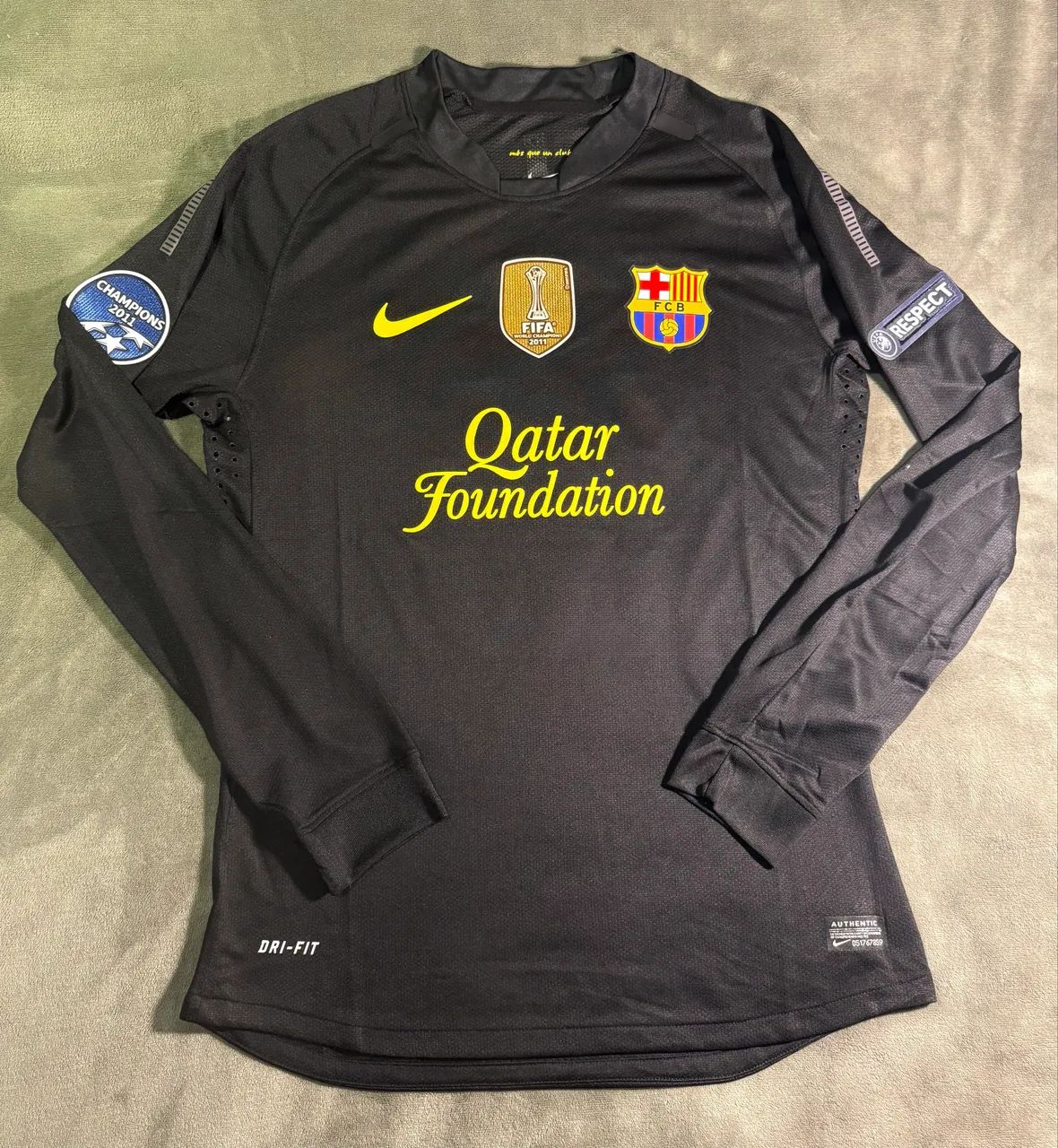 Camisa Barcelona 2012 - De jogo manga longa - Messi