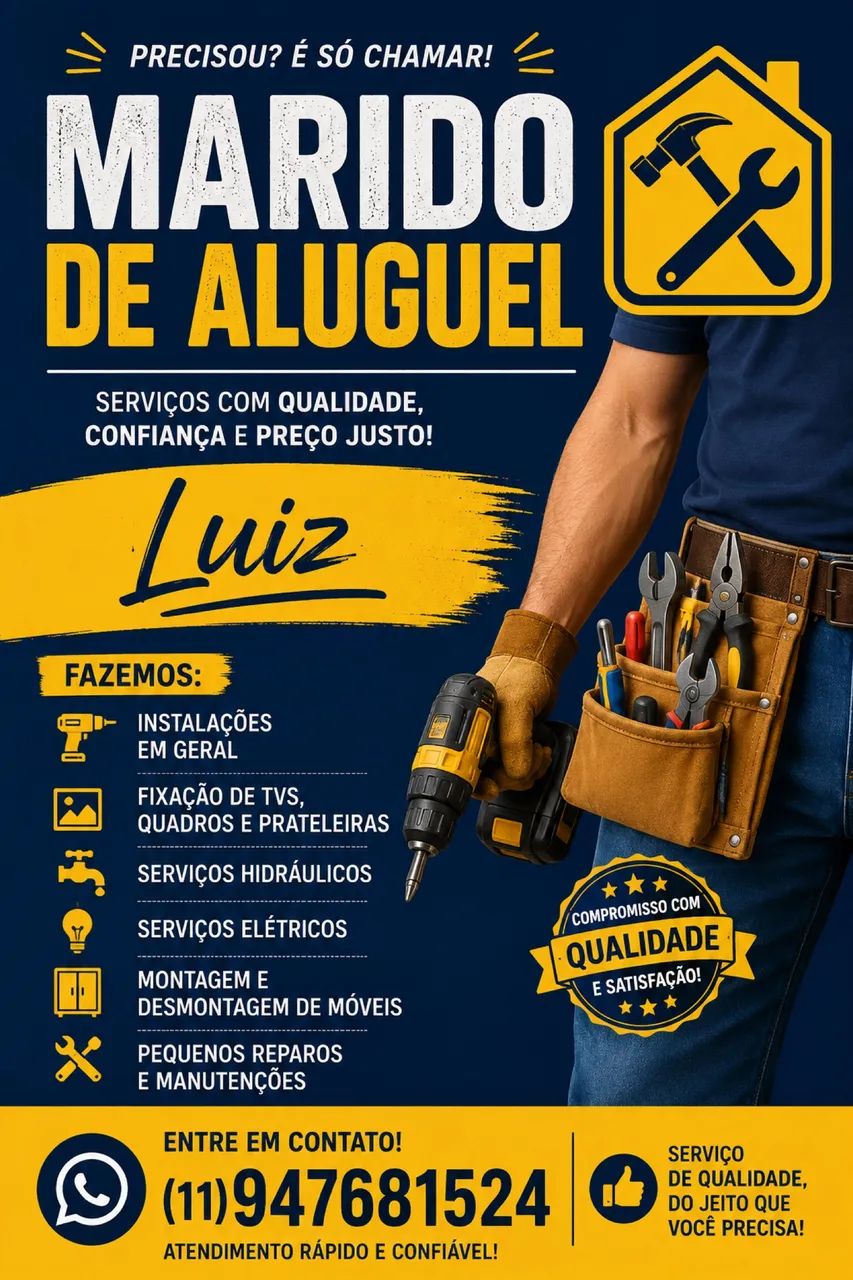 Marido de aluguel reparos e instalações 