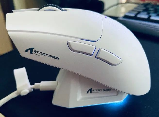 MOUSE ATTACK SHARK X11 COM BASE DE CARREGAMENTO - Foto 3