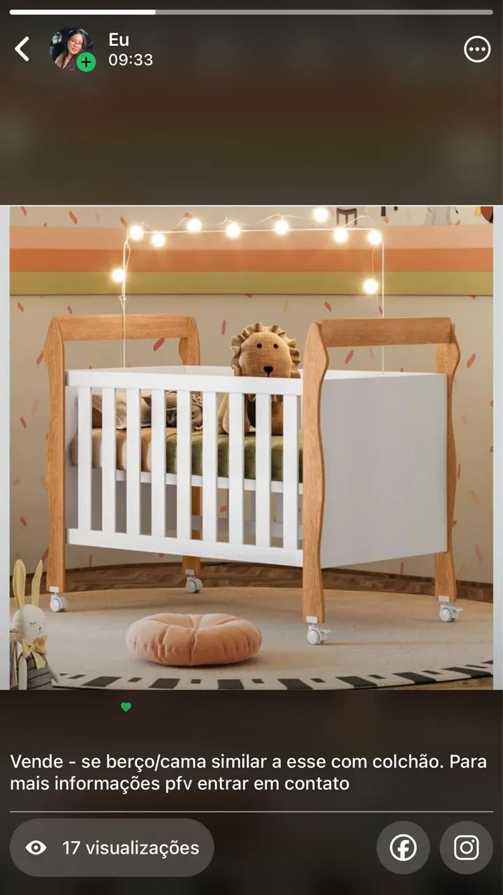 Vende-se berço/cama 