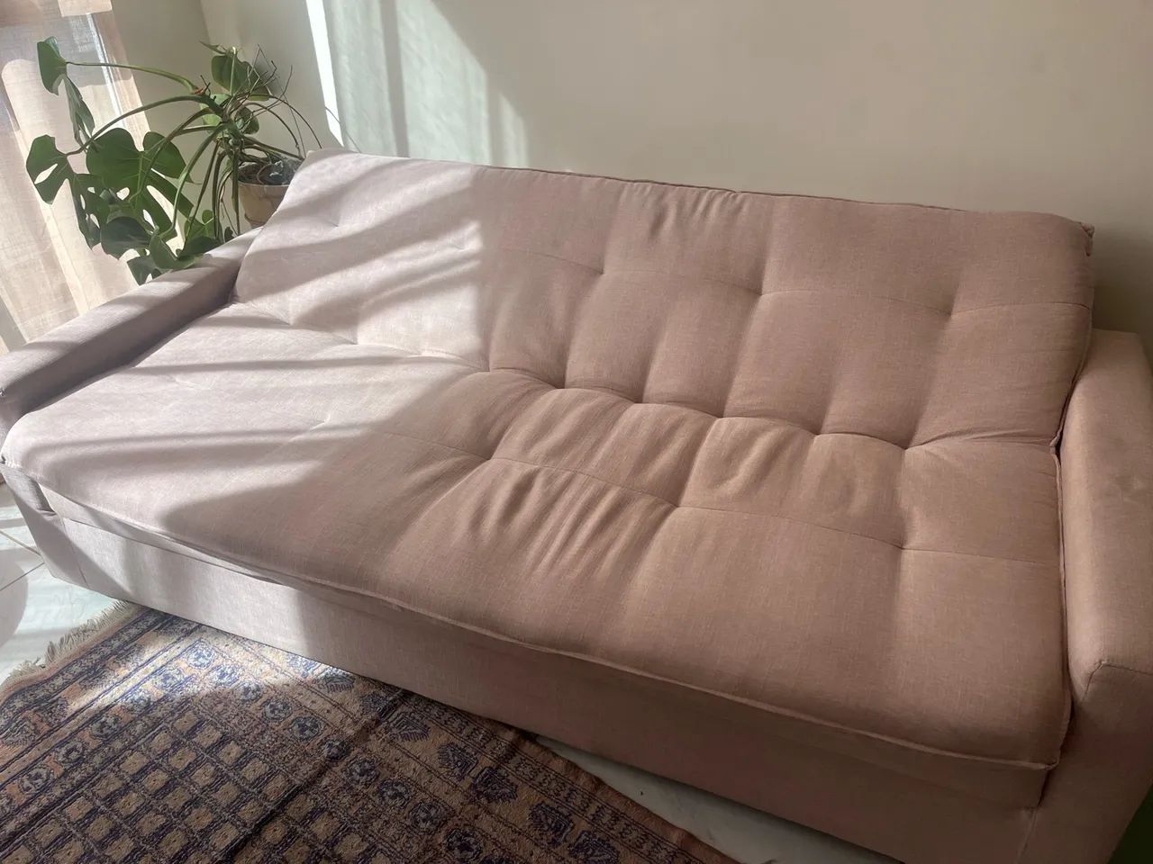 Sofá cama em linho - Foto 3