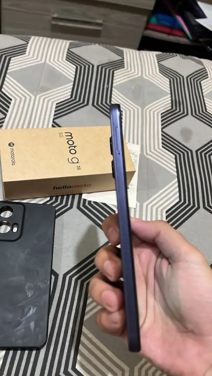 Celular semi-novo, na caixa, NF-e, capinha, bem conservado - Foto 5