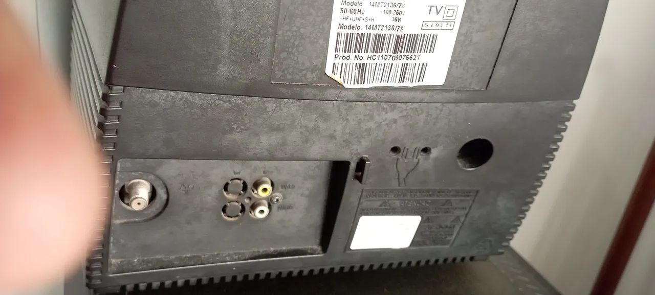  Tv Magnavox 14 polegadas, sem controle remoto, entradas rf e av - Foto 5