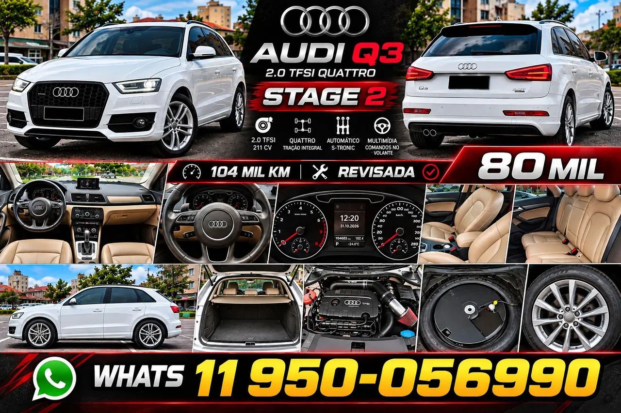 Audi Q3 2.0 TFSI Quat. 170/180cv S-tronic 5P 2015