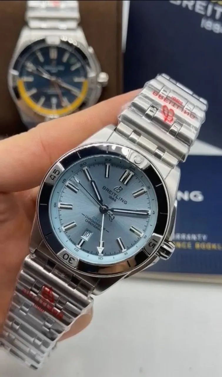RELÓGIO ESTILO BREITLING CHRONOMAT AUTOMATIC GMT - Foto 3