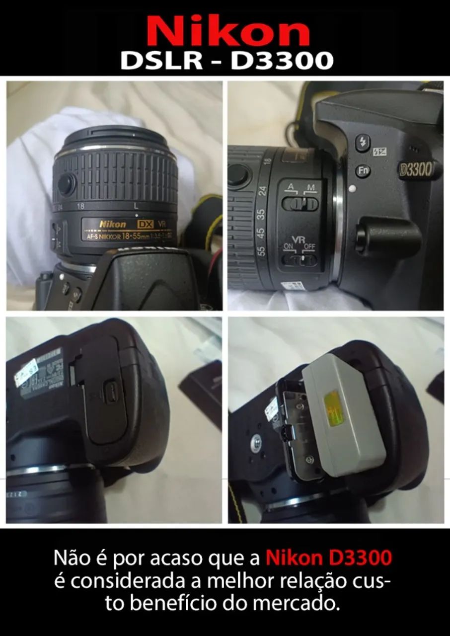 Camara Nikon 3300 - Foto 4