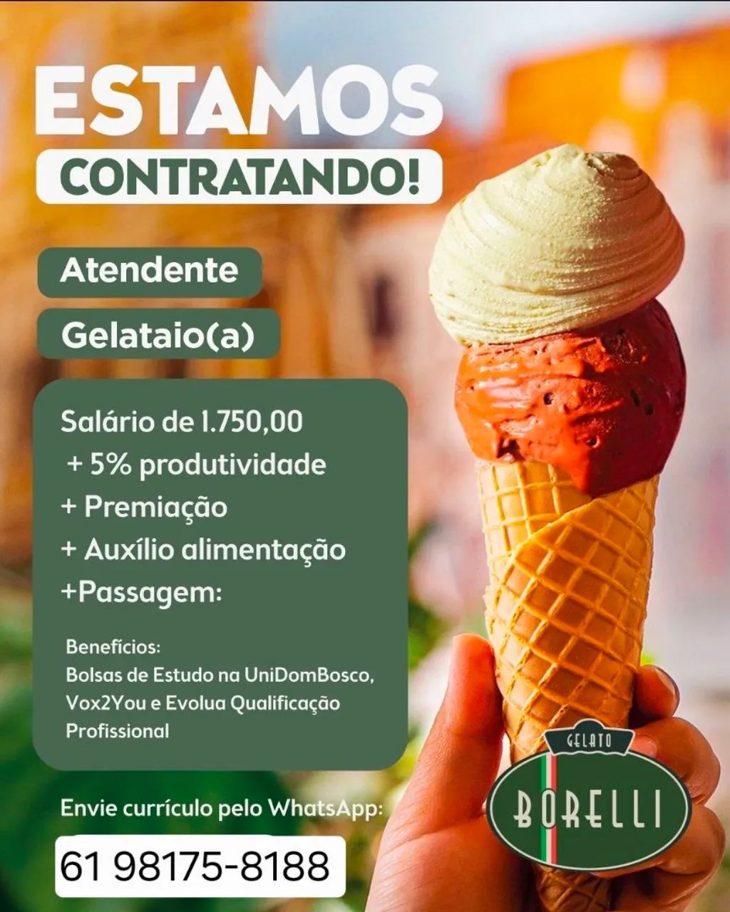 VAGA PARA ATENDENTE