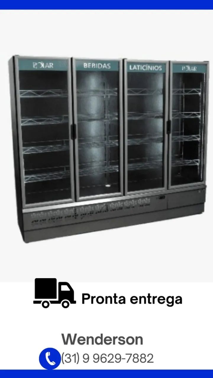 Expositor Vertical Refrigerador Polar 4 Portas Polar