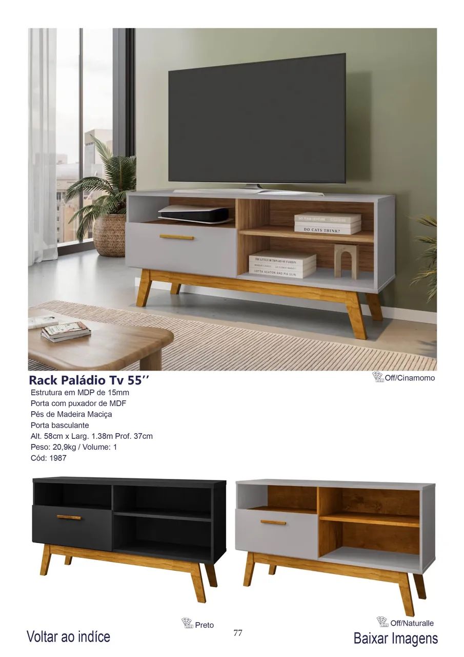 Rack 1,36 P/ TV ate 50 Polegadas// Oferta 